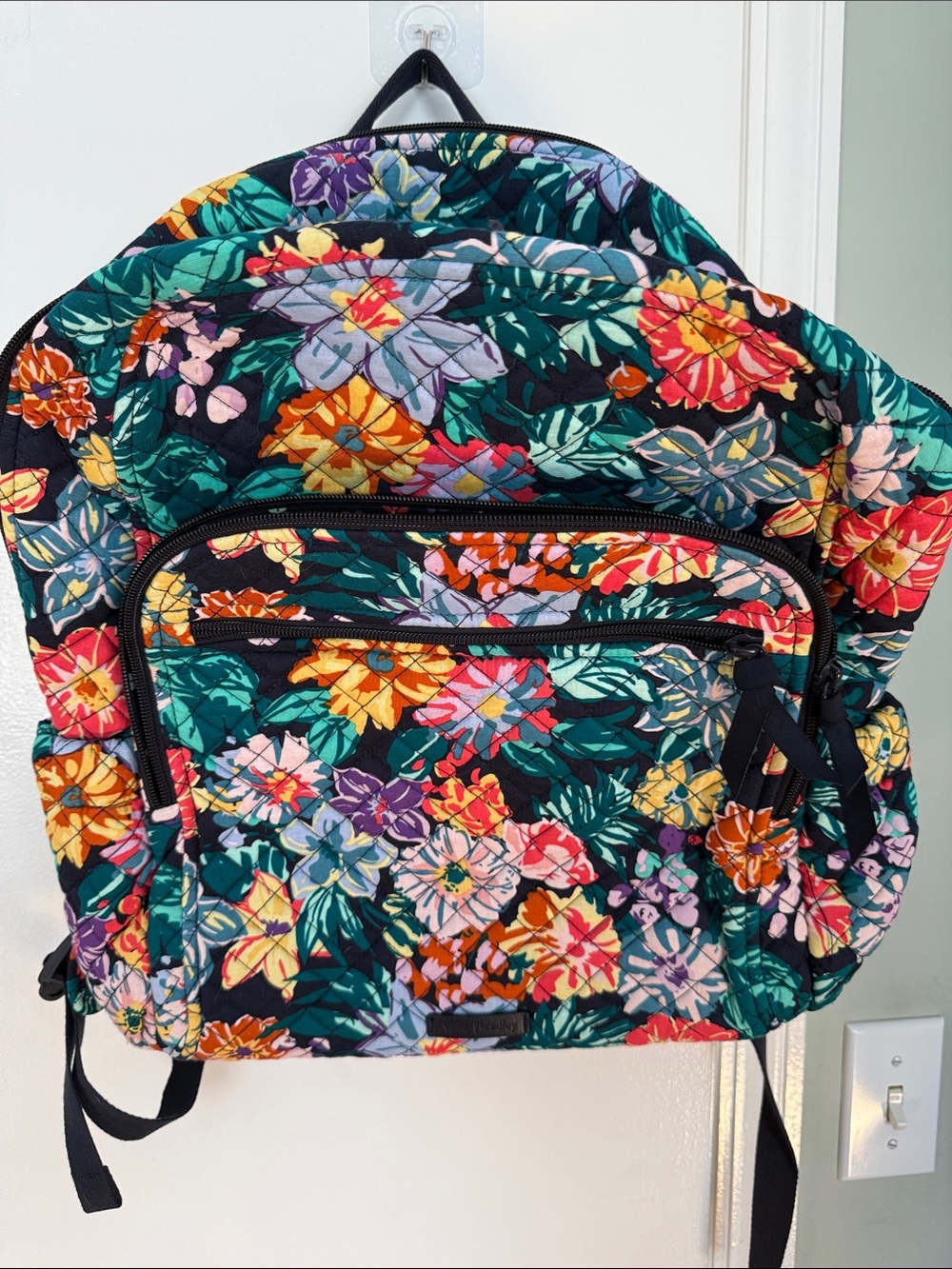 Vera Bradley Floral Quilted Backpack in Multi-Color